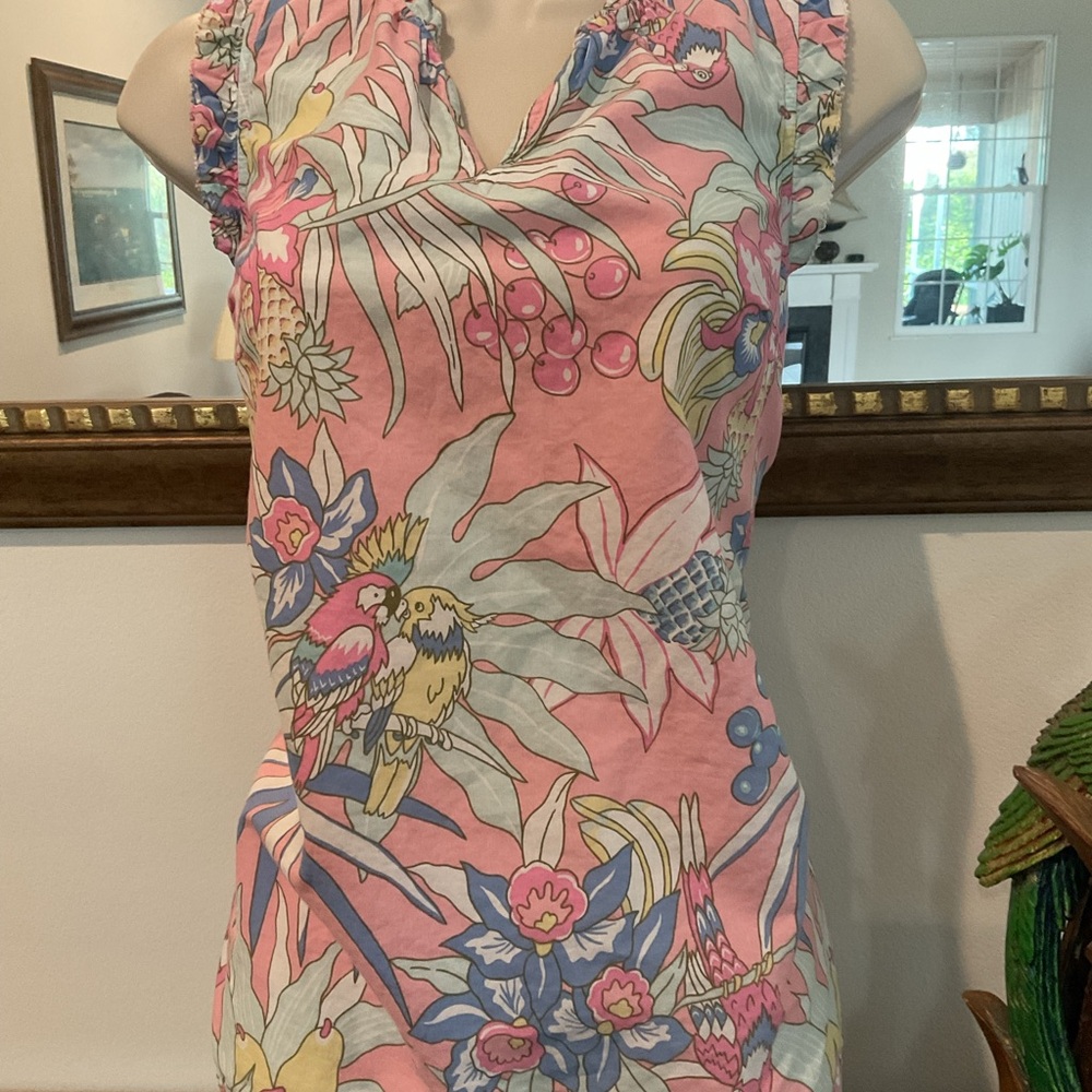 Floral Ruffle Sleeve Top - Picture 2 of 2